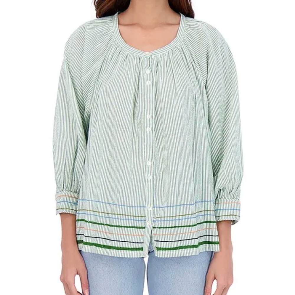 Roller Rabbit Murello Ada Striped Top Size Small